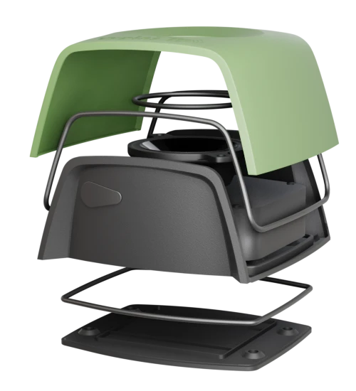 Odstraszacz ptaków - kolor zielony